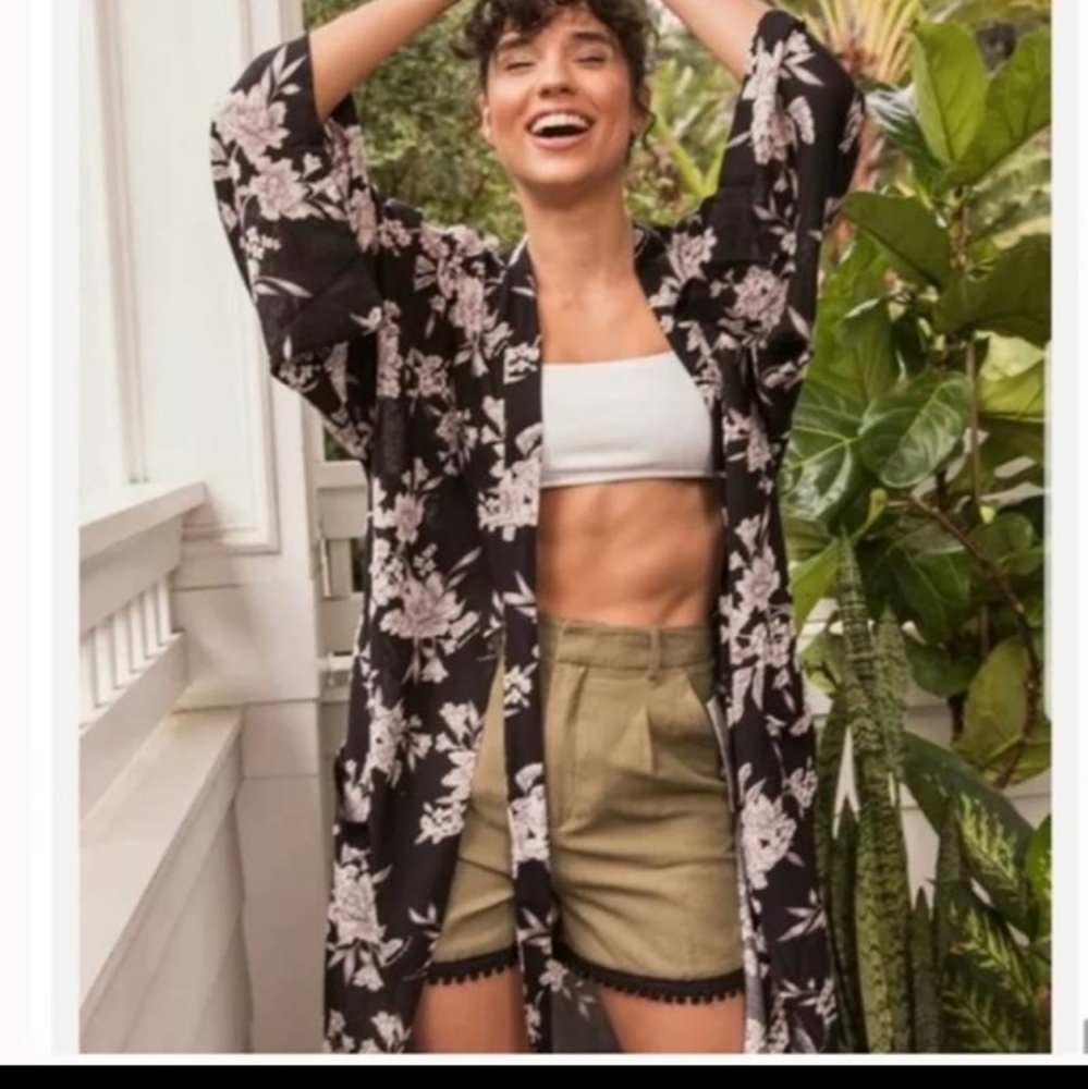Spiritual Gangster Maya Kimono Floral Robe One Size
